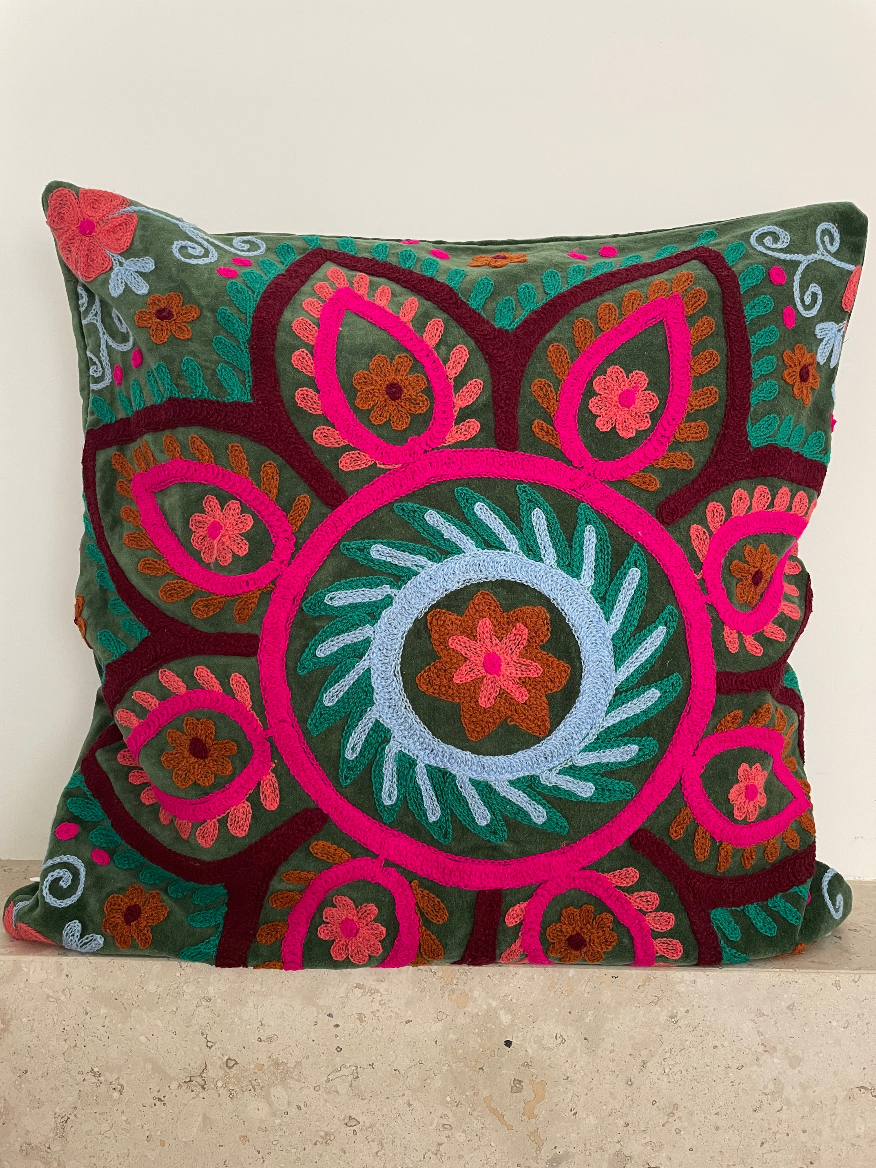 Cojín “Loto”Verde